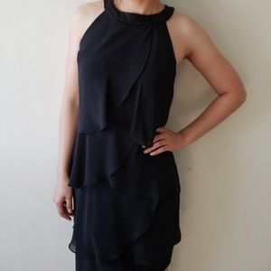 ❤ CHAPS. Black Dress